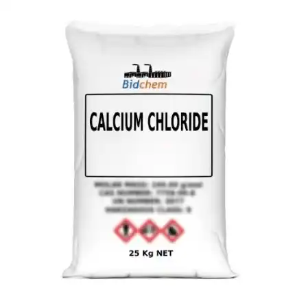 Calcium Chloride 25kg food grade and agricultural calcium source supplied by Bidchem South Africa
